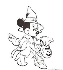 Mickey mouse halloween coloring pages. Minnie Mouse Free Halloween Disneyecce Coloring Pages Printable