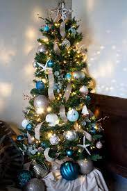 Large decorations on christmas tree. Big Ideas For Decorating A Small Christmas Tree My Wee Abode