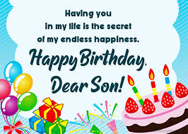 Happy birthday greeting 3d video card. 80 Birthday Wishes For Son Happy Birthday Son Wishesmsg