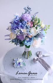 Light Blue And Lilac Bouquet Blue Wedding Bouquet Flower Bouquet Wedding Wedding Flower Arrangements