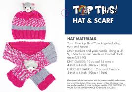 Free knitting patterns for beginners. Dmc Top This Hat And Scarf Pattern Instructions Bryson Distributing