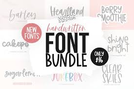 Cursive font generator will let you have simple text or font into multiple variations of cursive writing text. Font Bundle Handwritten Fonts For Crafters 535669 Handwritten Font Bundles