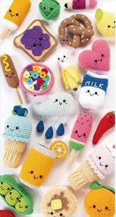 Amigurumi 5 Fruits Et Legumes Au Crochet Pour Une Dinette Diy Modeles De Jouets Au Crochet Crochet Crochet Kawaii