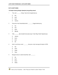Year 5 year 4 year 3 bahasa melayu kata ganti nama diri. Kata Ganti Nama