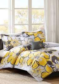 Black And Yellow Comforter Set Mizone Allison Comforter Set Yellow Floral Comforter Sets Full Comforter Sets Yellow Comforter