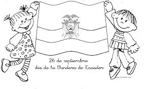 Oficialmente, se celebra anualmente el día de la bandera el 7 de junio, en conmemoración de la batalla de arica. Colorear Dia De La Bandera De Ecuador Jugar Y Colorear