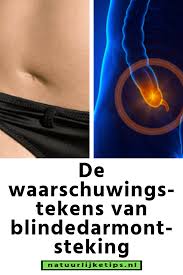 Blindedarmontsteking f (plural blindedarmontstekingen, diminutive blindedarmontstekinkje n). De Waarschuwingstekens Van Blindedarmontsteking