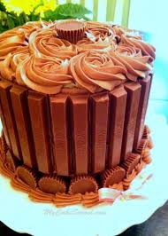 Easy Kit Kat Cake With Reese S Cups Cake Tutorial Easy Cake Decorating Tasty Chocolate Cake Kit Kat Cake