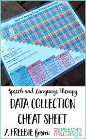Speech And Language Therapy Data Collection Cheat Sheet Speechy Musings Classroom Ideas Lenguaje Terapia Del Habla Habla Y Lenguaje