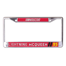 wincraft cars 3 nascar lightning mcqueen inlaid metal license plate frame license plate frames plate frames license plate license plate frames