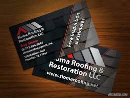 Free to download and print. Business Card Desgin Sloma Roofing