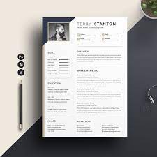 Resume Cv Word Cv Words Modern Resume Template Resume Cv