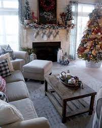 Buffalo Check Inspired Christmas Living Room Red Black And White Christmas Decor Christmas Living Rooms Christmas Decorations Living Room Christmas Apartment