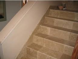 Cut with saw held flat against a tile on top of a piece of cardboard (to represent the thickness of the thinset). Tiling Over Stairs Doityourself Com Community Forums