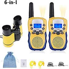 Joyoldelf Talkie Walkie Enfants Et Jumelles Enfant Pmr 8 Canaux Ecran Lampe De Torche Vox Fonction Longue Porte Jumelles Enfant Talkie Walkie Lampe De Torche