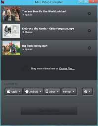 Miro Video Converter Free Convert Any Video To Mp4 Webm Vp8 Iphone Android Ipod Ipad And More Ipad Video Video Converter Video