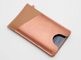 leder smartphonetasche kupfer terracotta leder kupfer taschen