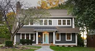 This color can easily stand out against most colors and shapes. 11 Most Remarkable Dark Grey House With White Trim Ideas Jimenezphoto
