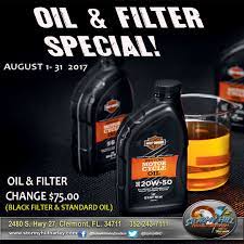 Freshen Your Fluid Hot Summer Months Can Take A Toll On Your Engines Oil Take Advantage Of Our August Oil And Filter Spe Harley Davidson Clermont Oil Filter
