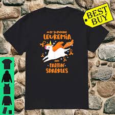 It is common in children, but leukemia most often occurs in adults older than 55. Leukemia Survivor Quote Farting Unicorn Cancer Awareness Shirt