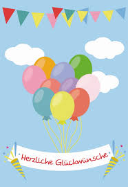 Gluckwunschkarte Zum Kindergeburtstag Herzliche Gluckwunsche 6 St Luftballons