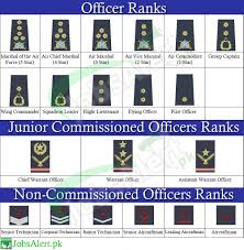 pakistan air force ranks and badges salary pay scale