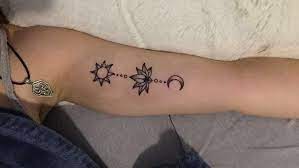 2nd Tattoo The Sun Lotus And Moon