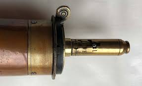 Flask is 6 3/4″ from the bottom of the body to the bottom of the charger. James Dixon Sons Sheffield Improved Patent Large Bag Type Powder Flask Antique American Firearms