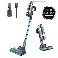 JASHEN V18 Cordless Stick Vacuum Cleaner, 350W Power Strong Suction 2 LED  Powered Brushes for Carpet Hardwood Floor Rug V18 - The Home Depot