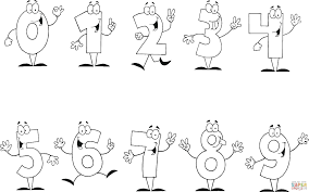 Numeri Allegri 0 10 Super Coloring Pagine Da Colorare Di Natale Libri Da Colorare Pagine Da Colorare Disney