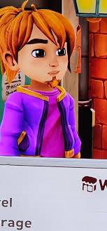 He's staring at me with his weird goatee