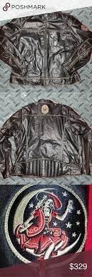 Harley Davidson Miller Beer Buffalo Leather Jacket Condition Very Good Wear Damage None Manufacture Buffalo Leather Jacket Buffalo Leather Leather Jacket