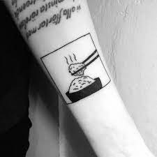 Yi Stropky On Instagram Ricebowl With Chopsticks On Celina Thank You Foxn Sox Tattoo Ricebowl Ricebow Minimalist Tattoo Mini Tattoos Cute Small Tattoos