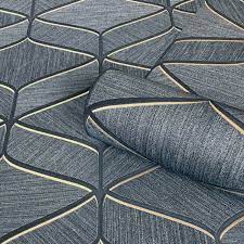 Maybe you would like to learn more about one of these? Belgravia Decor Luciano Geometric Navy Silver Metallic Wallpaper 3852