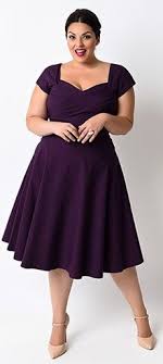 Vintage Plus Size Clothing Sleeved Swing Dress Plus Size Outfits Plus Size Fashion For Women