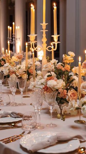 Roses + candlelight = classic romantic wedding reception setting 🕯️💓, 📽️ @wrencreatives, 📸 @lauraatilimanphotography, Venue @thesignetlibrary, Flowers and floral styling @wilderflowershop ...