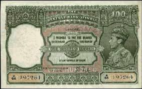 Old 100 Rupees Note Rupees Bank Notes Money Collection