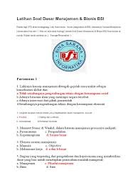 Check spelling or type a new query. Soal Uts Dasar Manajemen Dan Bisnis Semester 2