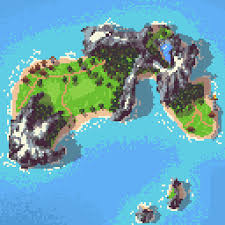 Oc Cc Newbie Island Map Pixelart Pixel Art Virtual Art Island Map