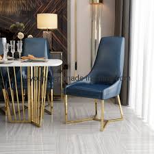 Genuine leather is soft and smooth, with a texture that can't be. China Hotel Lounge Stainless Steel Metal Base Genuine Leather Dining Chairs China Bar Chair Furniture