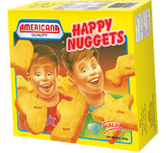Scrumptious and flavorful, the americana happy chicken nuggets 400g are an instant hit. Chicken Happy Nuggets 400g Americana Foods