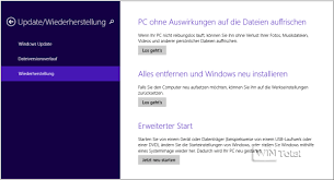 Windows 8 auf werkseinstellungen zurücksetzten. Die Auffrischen Funktion Von Windows 8 Wintotal De