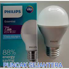Lampu led philips spot 5 watt. Lampu Philips Led Essential 7w 7 Watt Shopee Indonesia