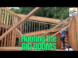 framing a big roof with i joist rafters youtube