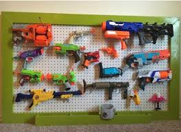 How does a peg board gun rack work? Pin On Nerf Gun Storage For Sale