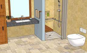 In small spaces a pocket door may also be a good option. Aging In Place Bathroom Design Handicap Bathroom Remodeling