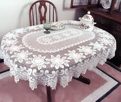 Rose Tablecloth Oval Tablecloth Table Linens Lace Tablecloth