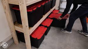 Learn how to diy garage shelves or diy storage shelves for a better storage solution in your garage space. Easy Diy Garage Shelves With Free Plans Fixthisbuildthat