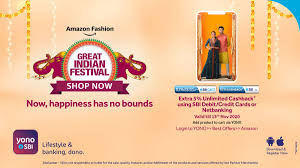 10x reward points on online spends with exclusive partners; State Bank Of India On Twitter Here S A Great Reason For You To Shop Shop At The Amazon Great Indian Festival And Save 15 Using Sbi Debit Credit Card Or Netbanking Only