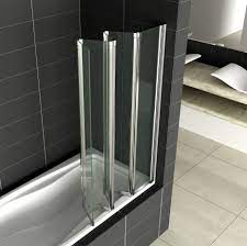 The sleek white finish will flawlessly blend into any existing home decor. Folding Bathtub Doors Ideas On Foter